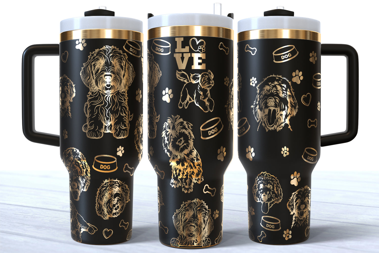 Golden Doodle Dog 40oz