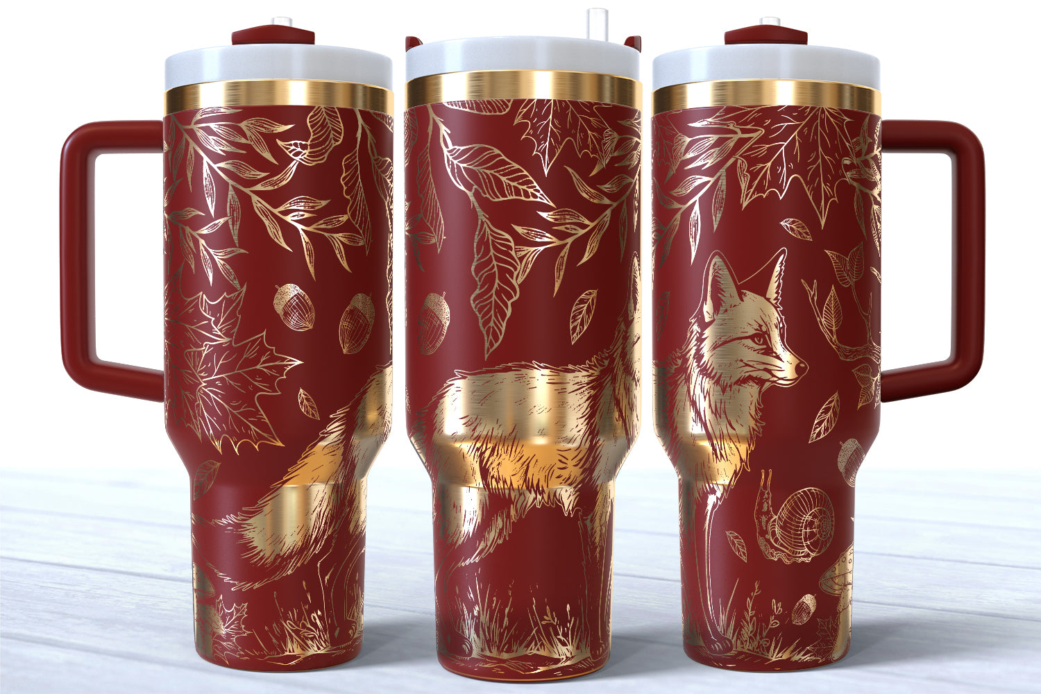 Floral Fox 40oz