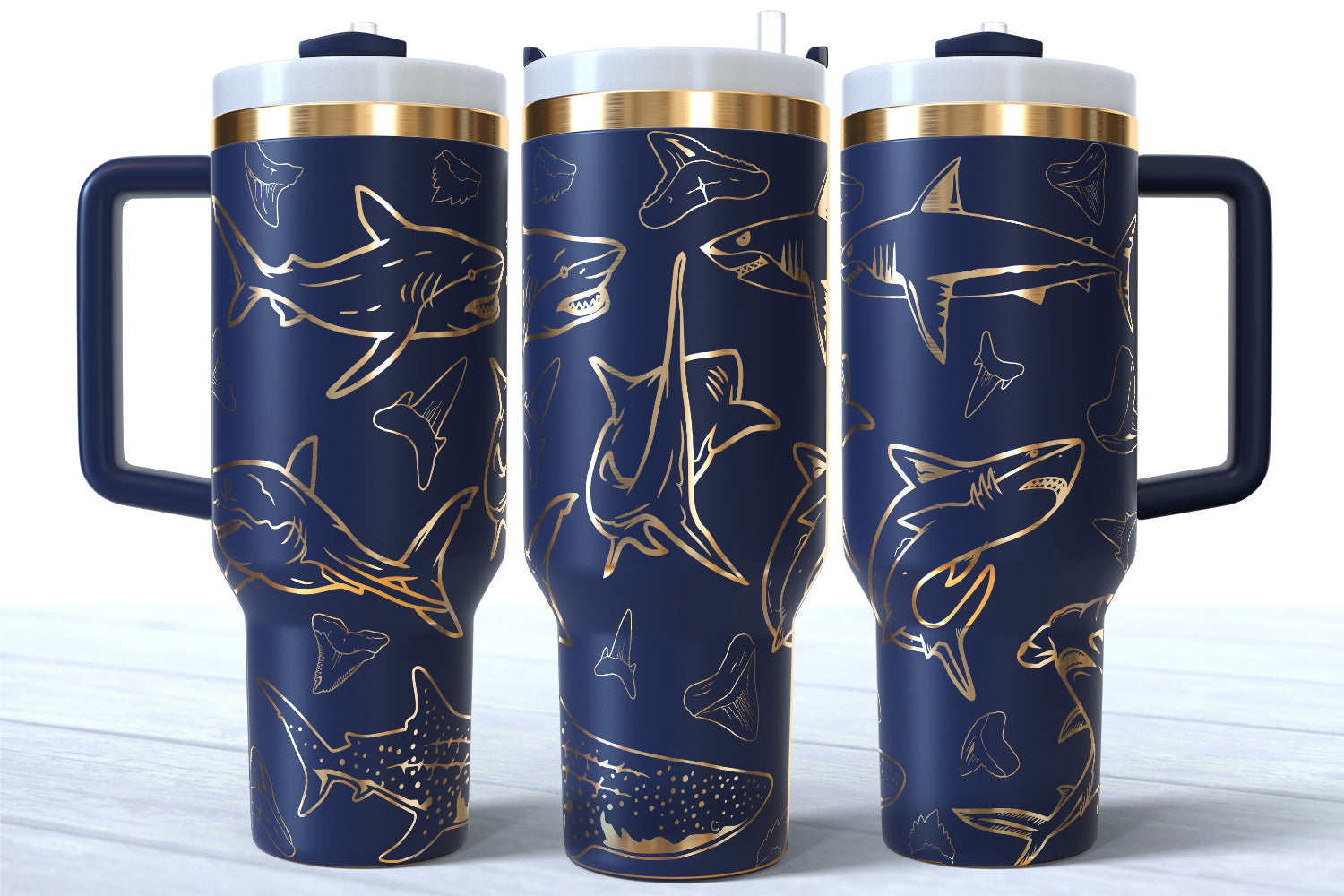 Shark Collage 40oz