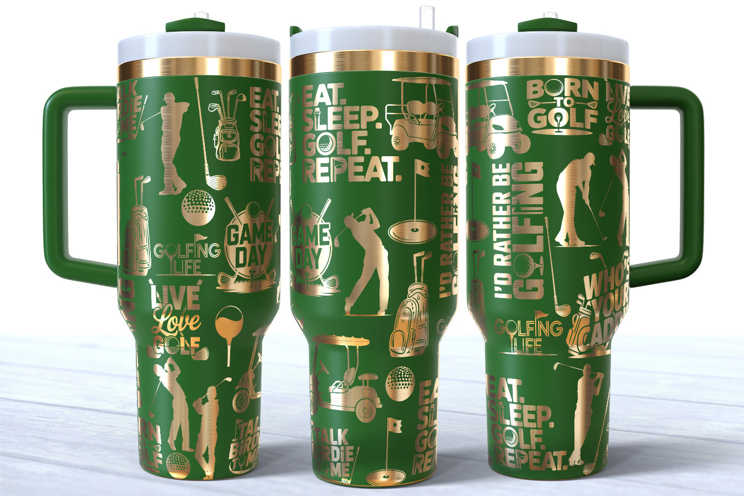 Eat Sleep Golf Repeat 40oz