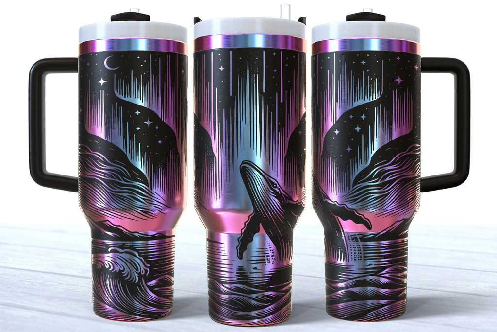 Northern Lights Whale 40oz