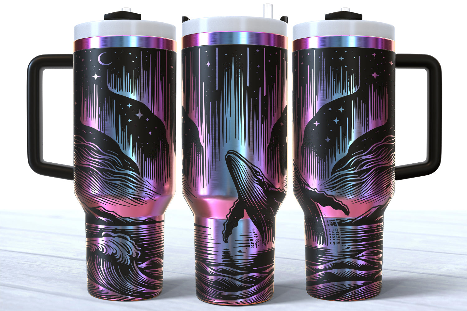 Northern Lights Whale 40oz