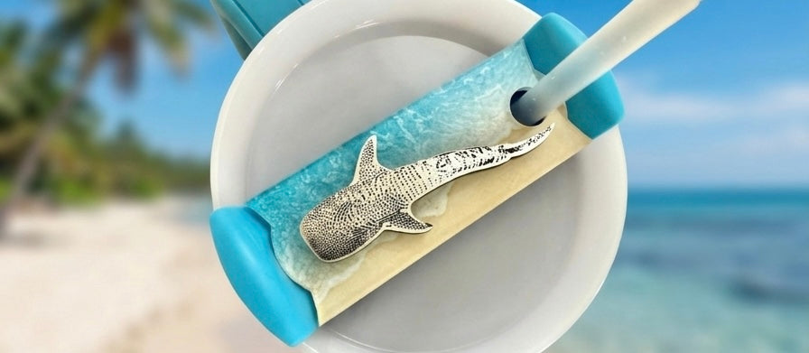 Whale Shark 40oz Tumbler Lid Topper