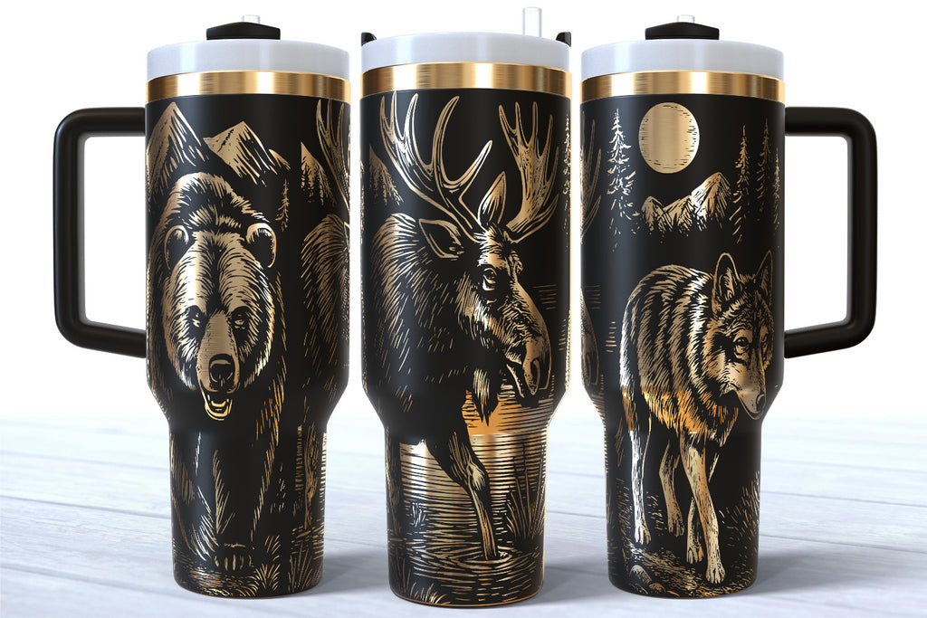 Bear Moose Wolf 40oz