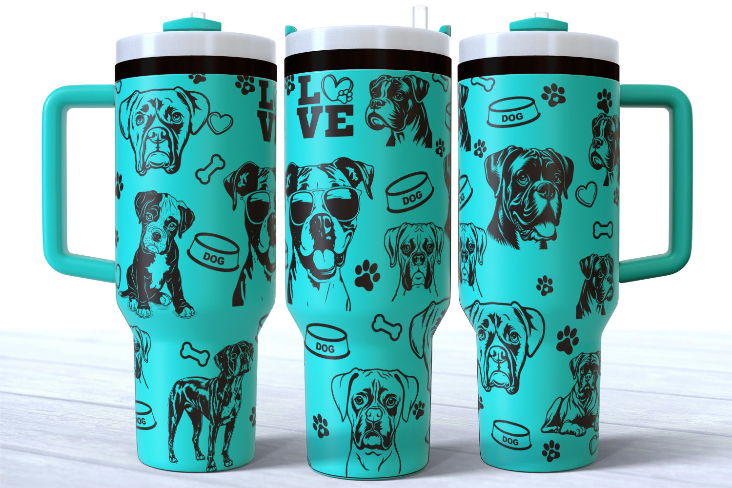 Boxer Dogs 40oz