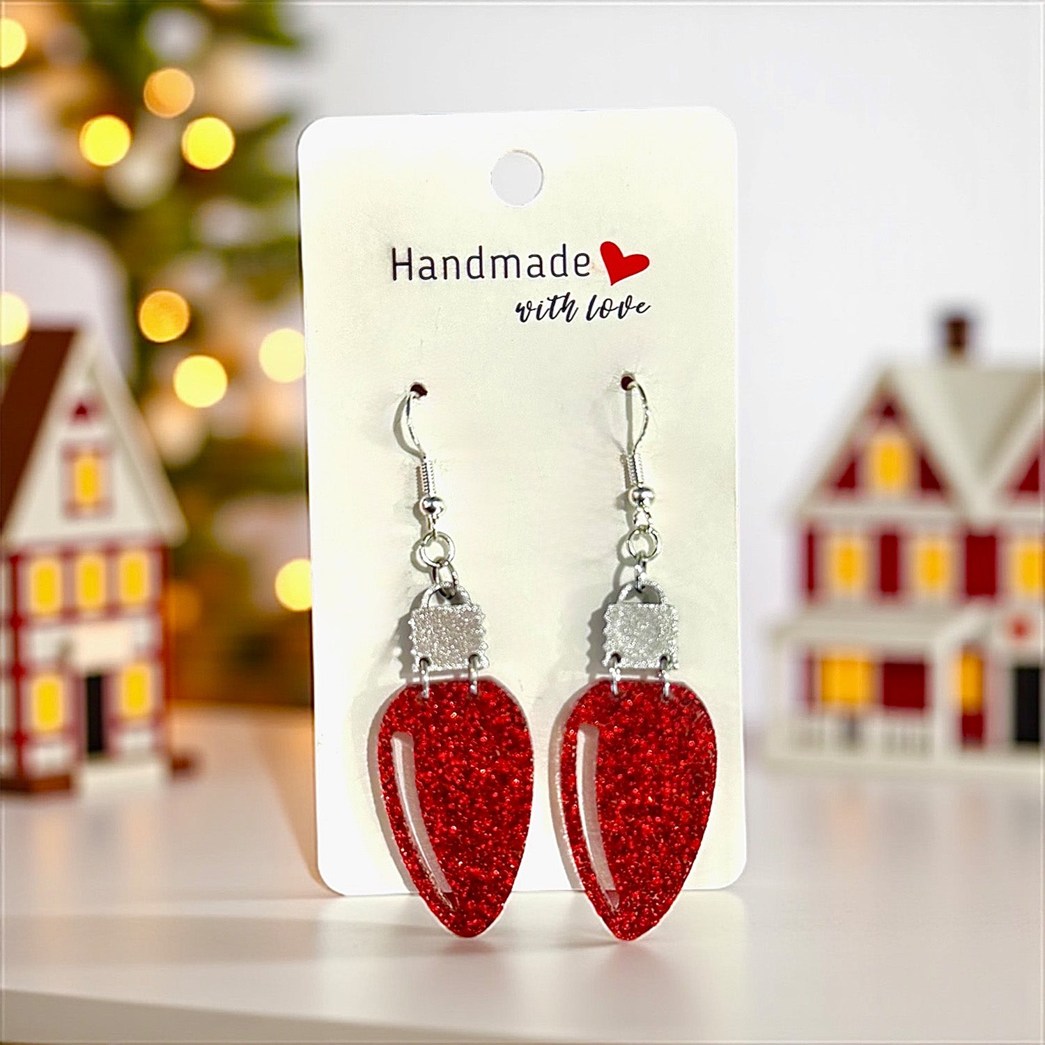 Christmas Light Earrings