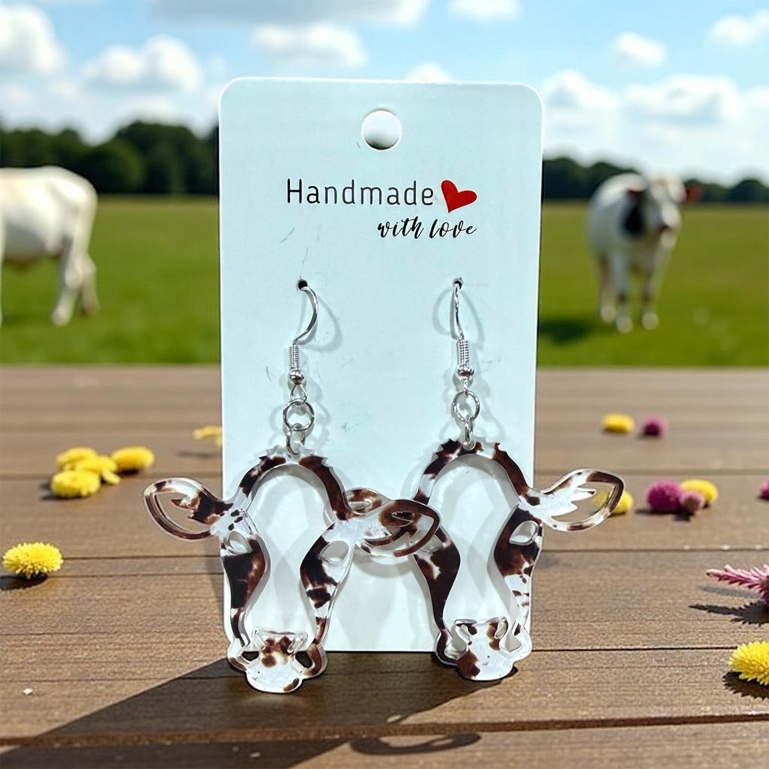 Cow Head Earrings