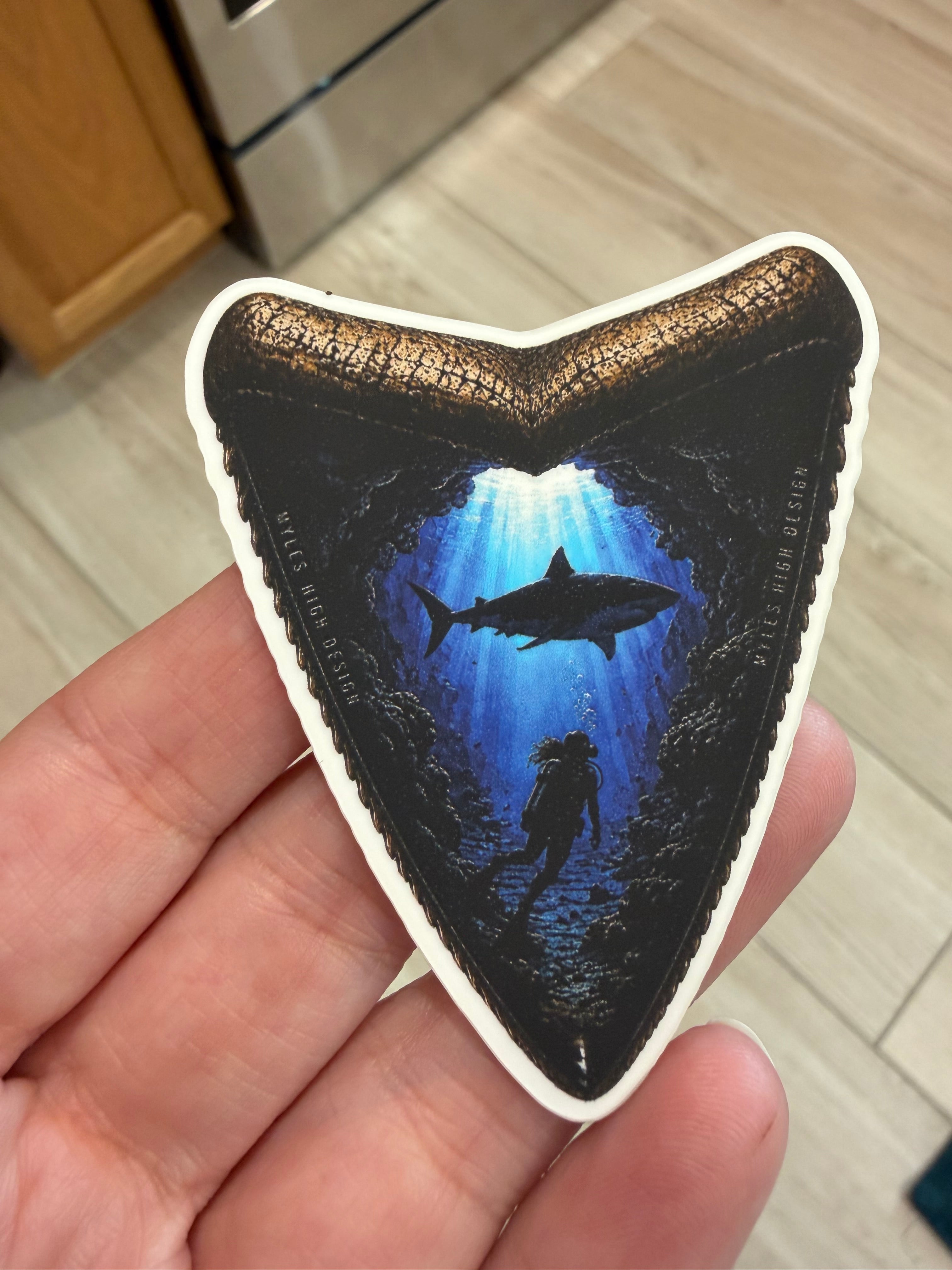 Misfit Shark Tooth Sticker Set  (2 for $3.99)