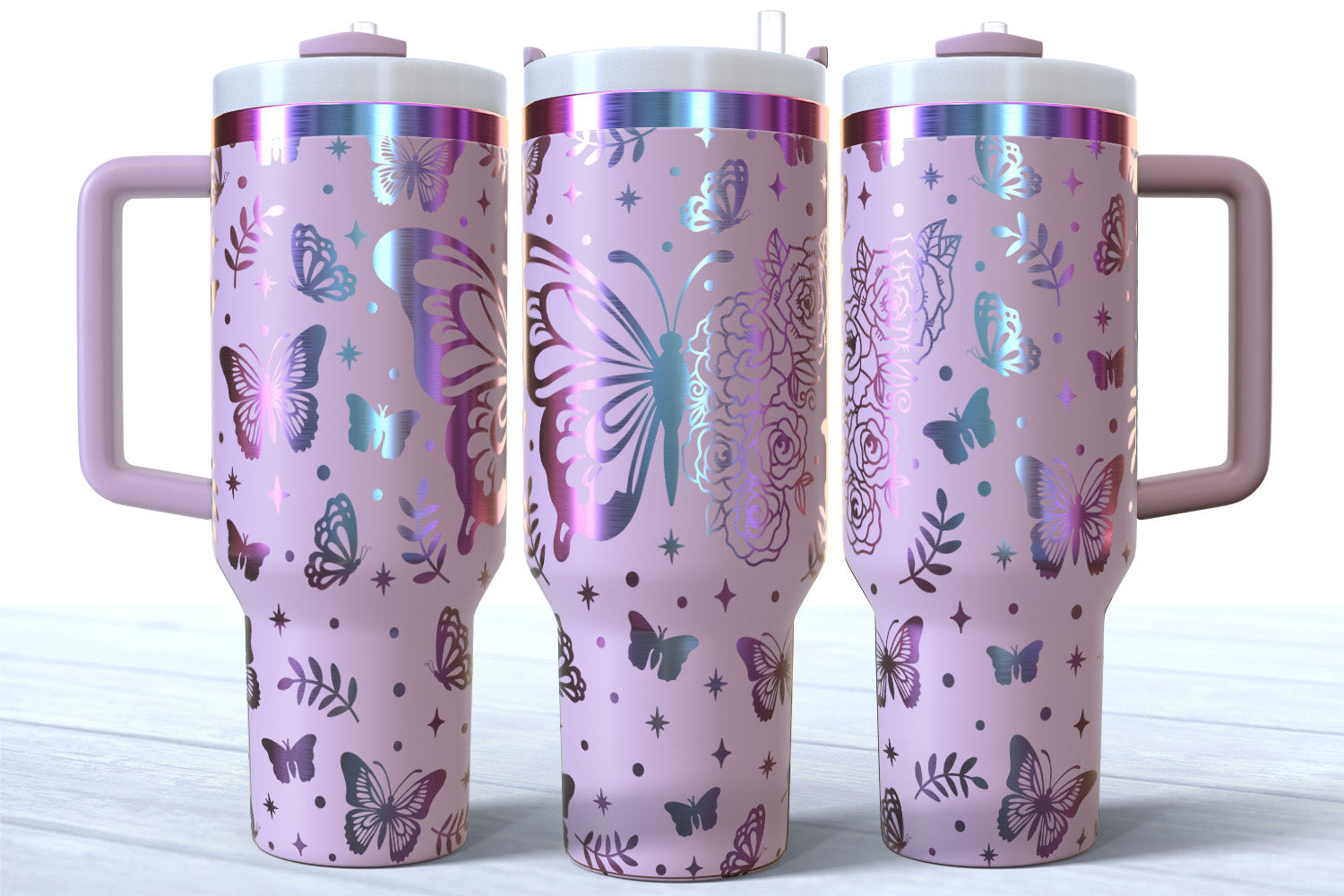 Butterfly Floral 40oz