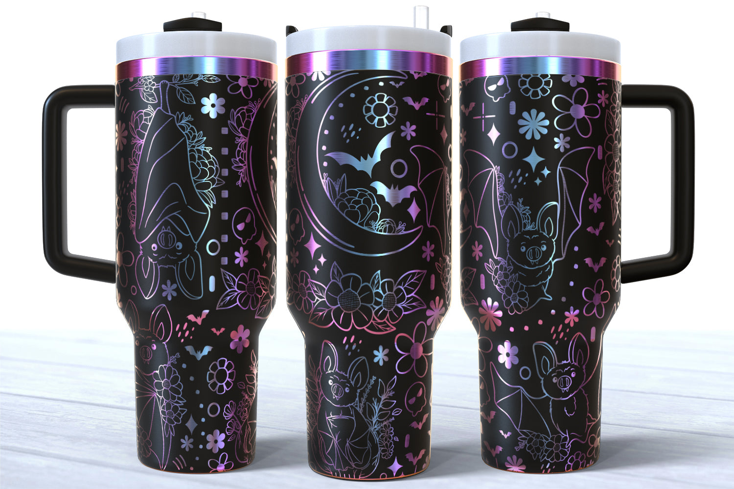 Floral Bats 40oz