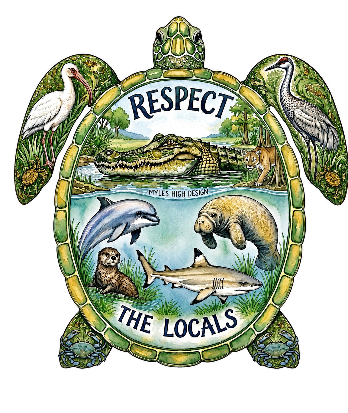 Respect the Locals Sticker (Panther Version)