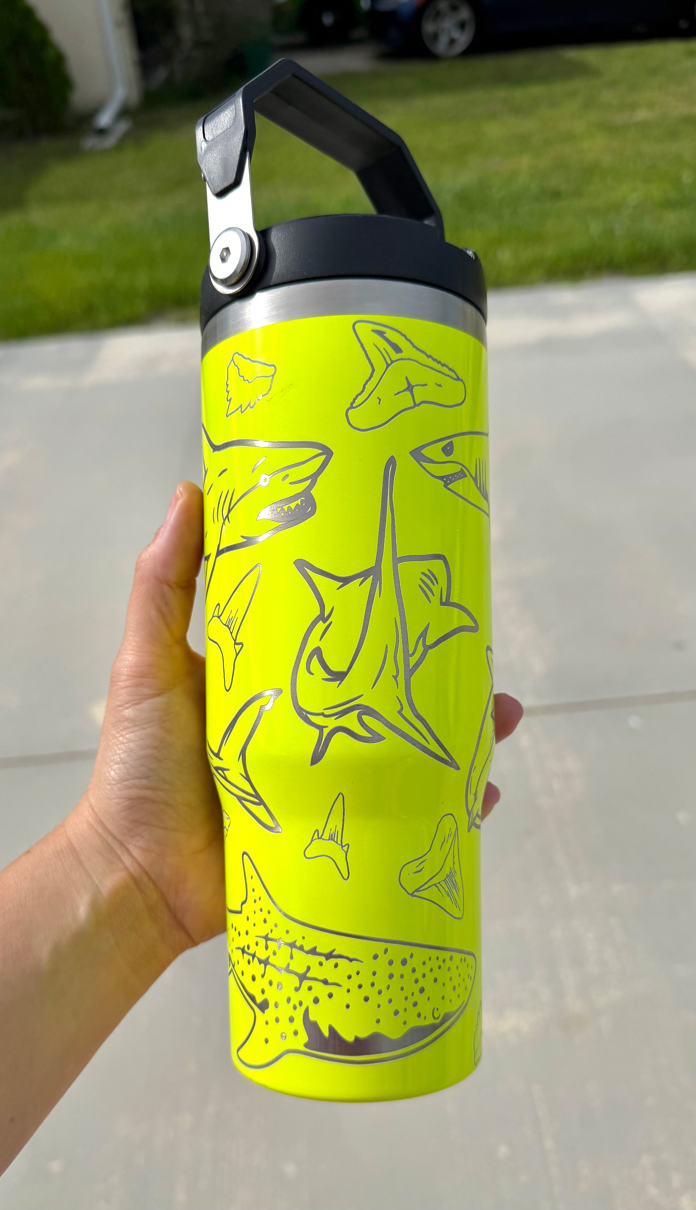 30oz Shark Tumbler - Free Personalization