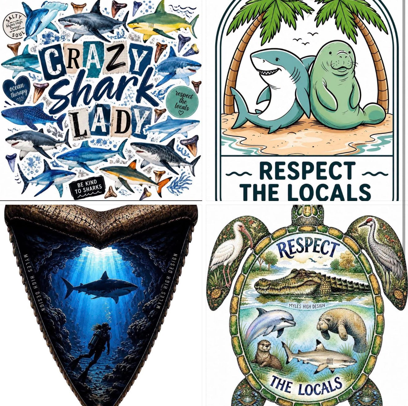 Pack of 4 Stickers