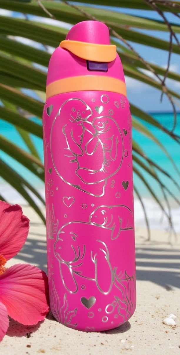 Manatee Owala Style 32oz Tumbler (choose your color)