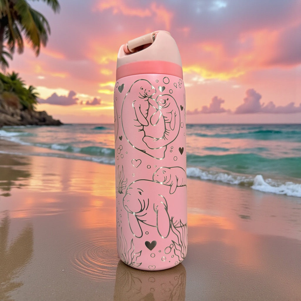 Manatee Owala Style 32oz Tumbler (choose your color)