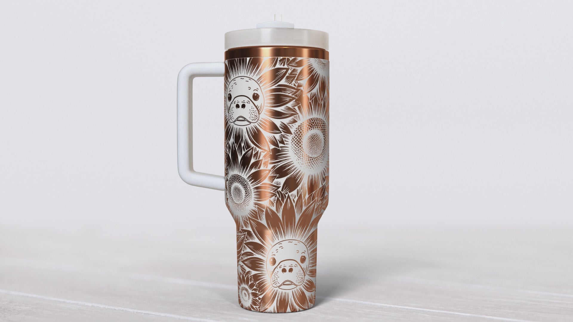 Sunflower Manatees 40oz