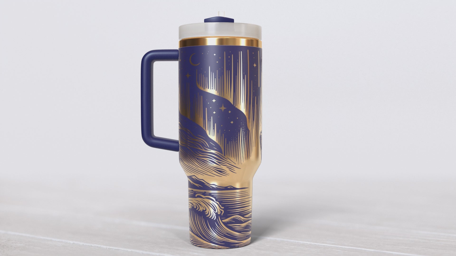 Northern Lights Whale 40oz