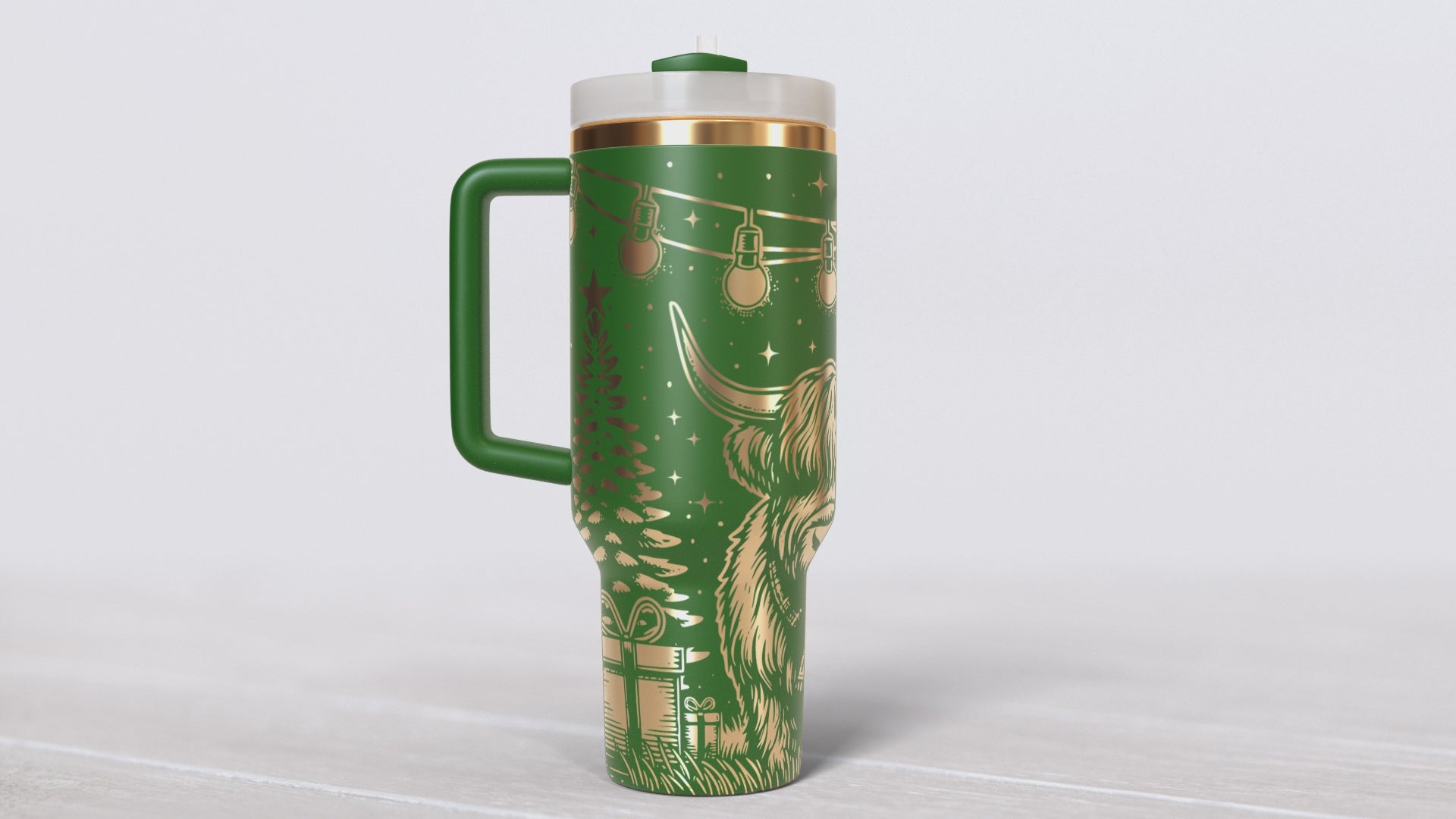 Christmas Highland Cows 40oz